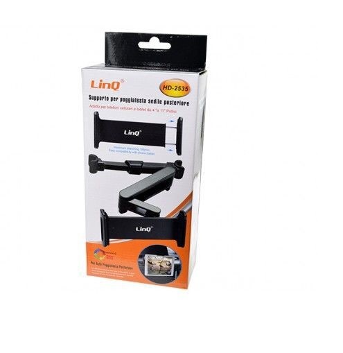 Supporto Staffa Poggiatesta Sedile Posteriore Auto Smartphone Linq Hd-2535