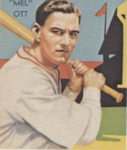 1985 Renata Galasso 1934-36 National Chicle Diamond Stars Reprints - Mel Ott #50