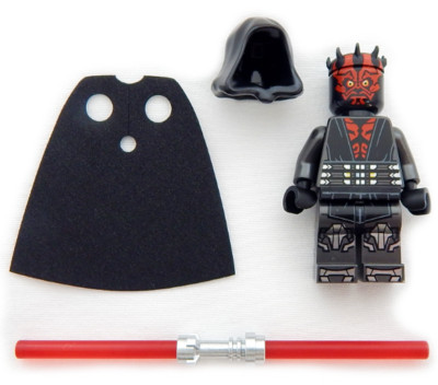 NEW LEGO DARTH MAUL 75310 CLONE WARS MINIFIG minifigure star sith cape hood