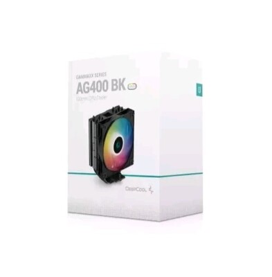 DeepCool AG400 BK ARGB Single-Tower CPU Cooler, 120mm Static ARGB Fan Gammaxx