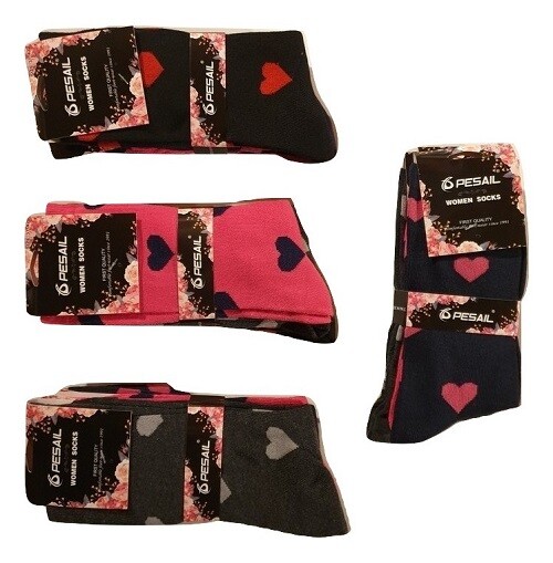 Pesail Lot De 6 Paires De Chaussettes Femme