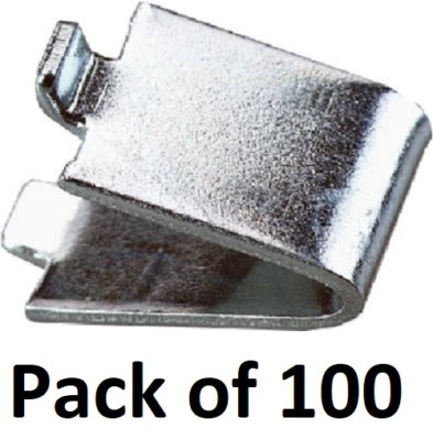 (100) Knape & Vogt 239ZC Zinc Plated Shelf Support Clips for 233 & 255 Standards