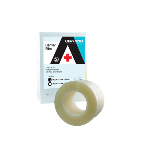 REDLAND Barrier Film 4"x6" Blue/Black/clear 1200 Perforated Sheets w/Dispenser