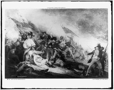 Battle,Bunker Hill,Boston,Massachusetts,John Trumbull,Detroit Publishing,c1900