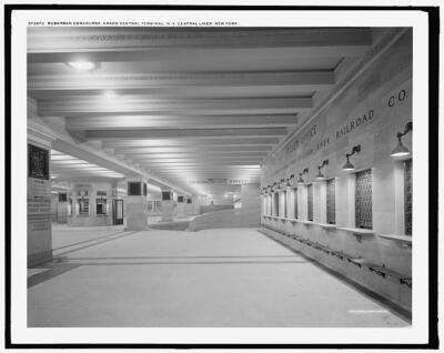 Suburban concourse,railroad,Grand Central Terminal,Central Lines,New York,c1910
