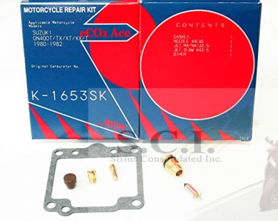 SUZUKI GN400 GN400T KEYSTER CARBURETOR CARB REBUILD REPAIR KIT 1980 - 1982