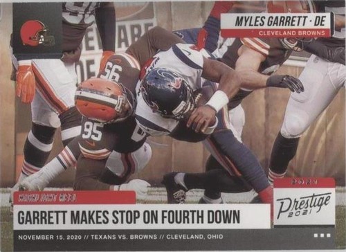 2021 Panini Prestige Myles Garrett #HR-MG
