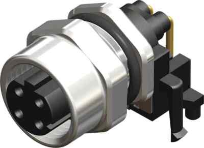 RS Pro CPF12 CIRCULAR CONNECTOR M12 4-Contacts Socket, PCB Termination