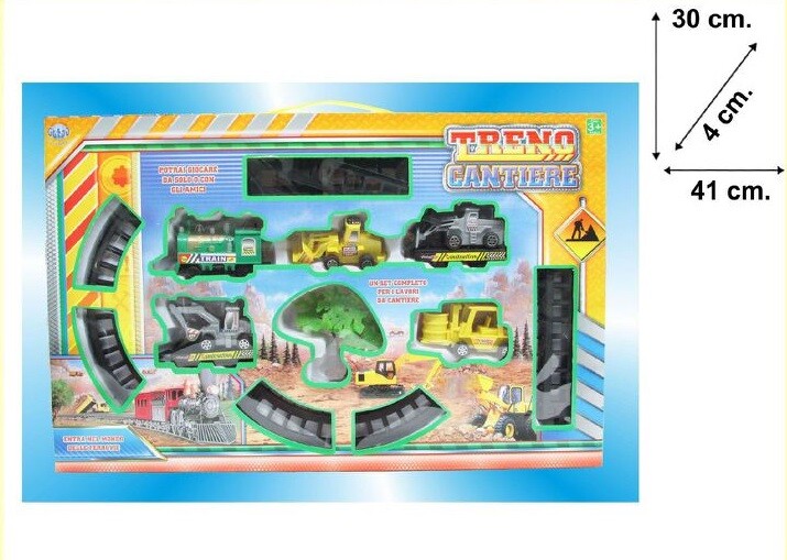 Treno Cantiere Trasporto Mezzi Giocattolo Gioco Bambini sar
