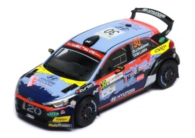 HYUNDAI I20 R5 #30 RALLY SARDEGNA 2020 J.HUTTUNEN-M.LUKKA	RAM765 IXO 1:43