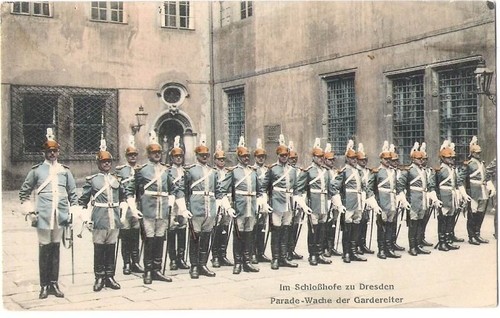 34871 Postcard Dresden Striesen Gymnasium Z.Saints Cross War
