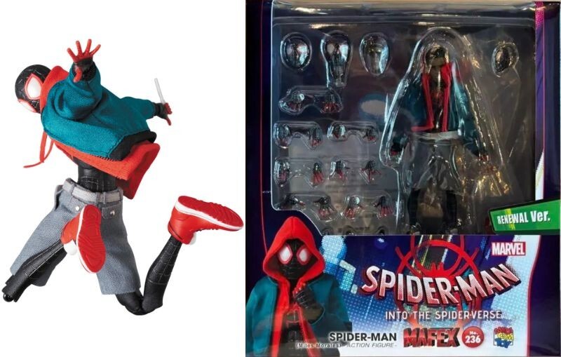 アメコミ MAFEX SPIDER-MAN (Miles Morales) Amazon.com: MAFEX Spider-Man (Miles Morales) Painted Action