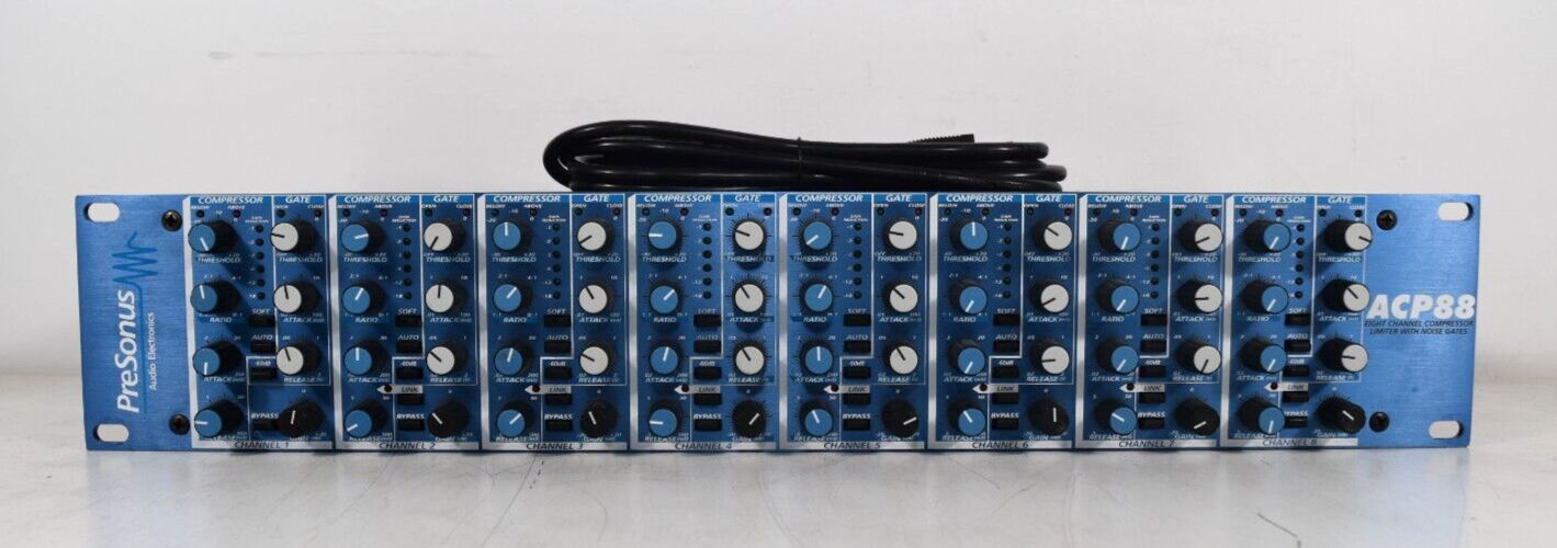 PreSonus ACP88 8ch コンプレッサー　ゲート PreSonus ACP88 8 Channel Compressor Limiter Gate Processor