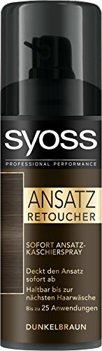 Dunkelbraune Färbemittel als Spray