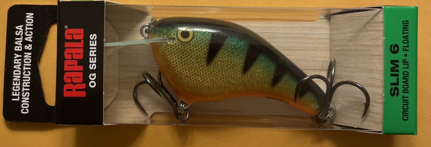 Rapala OG Slim 6 Perch OGS-06 Shad Crankbait Fishing Lure