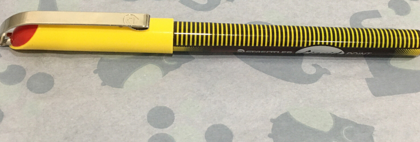 Staedtler Liquid Point Pen-Needle Point/RED Ink,  #415-2