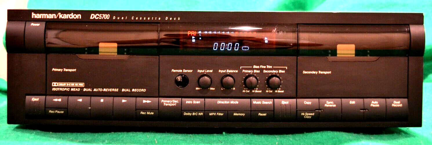 Harman Kardon DC5700 Dual Cassette Deck Player Recorder Test