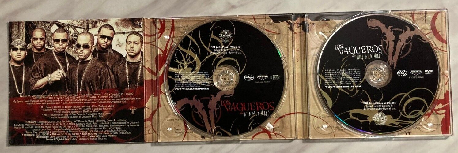 Los Vaqueros Wild Wild Mixes 2007 1st PressingPromo CDDVD NTSC EBG
