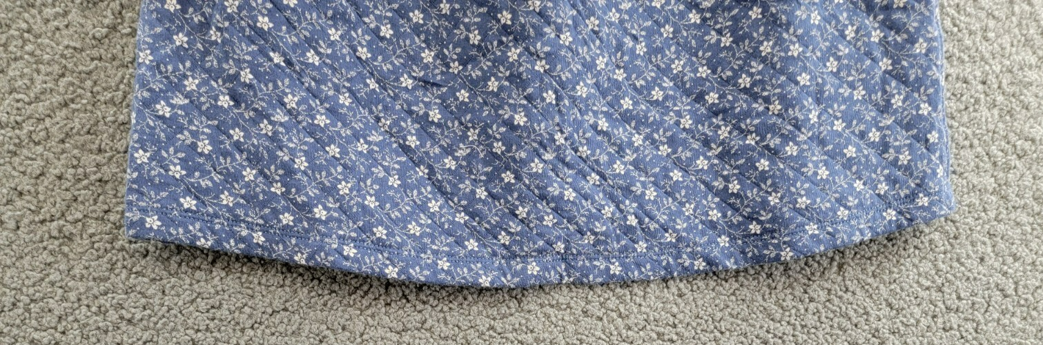 Polo Ralph Lauren Floral Quilted Double-Knit Skirt Big Girls XL (16) Blue PullOn - Picture 11 of 15