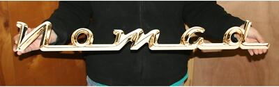 1957 Chevy NOMAD Script Flat Steel Sign