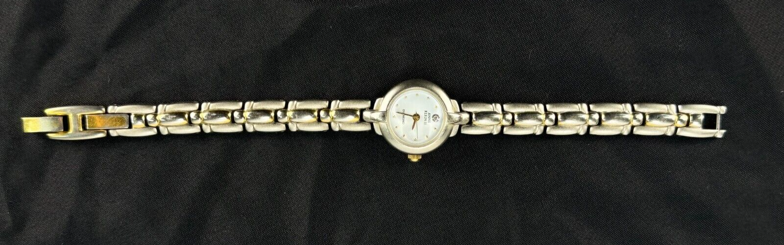 Vintage Anne Klein II Diamond Ladys Watch 2 Tone Silver  display picture 3