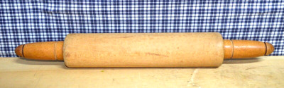 VINTAGE WOODEN ROLLING PIN EASY ROLL 17'' LONG 10'' ROLLER