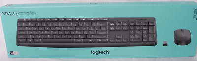Logitech - MK235 Wireless Keyboard and Optical Mouse Bundle for PC - Black
