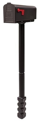 Harrison Plastic Mailbox and Post Kit, HCPL10VAM, Venetian Bronze, Medium Cap...