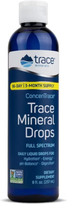 ConcenTrace Trace Mineral Drops -8 Fl.oz full spectrum daily liquid drops 