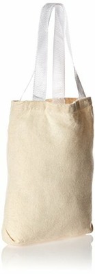 Fun Express Undecorated Natural Canvas Tote Bags, 1 Dozen