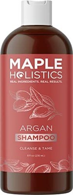 Argan Oil Shampoo Sulfate Free for Damaged Hair & Frizz w/ Argan Oil, 8 oz