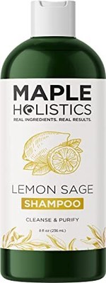Shampoo for Oily Hair Sulfate Free Lemon Sage Clarifying Shampoo for Greasy Hair