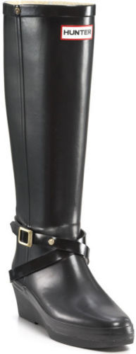 HUNTER ORG ROLL TOP SHERPA 黒 24センチ The Roll Top Sherpa Boot by Hunter in Black – Shoes 'N' More