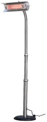 Telescoping Offset Pole Mounted Infrared Patio Heater With W