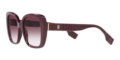 Pre-owned Burberry Helena Be 4371 Burgundy/violet 52/20/140 Women Sunglasses
