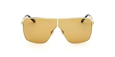 Pre-owned Tom Ford Sunglasses Ft1159 30e 68mm Shiny Deep Gold / Shiny Deep Gold Lens In Yellow