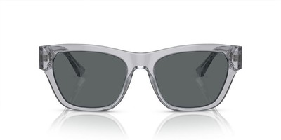 Pre-owned Versace Ve 4457 Clear Grey/ Grey 55/18/145 Men Sunglasses In Gray