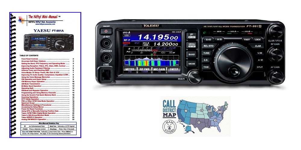 Yaesu FT991A HF/VHF/UHF AllMode Transceiver with Nifty! MiniManual