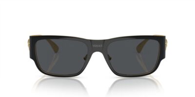Pre-owned Versace Ve 2262 Black/ Grey 56/18/140 Men Sunglasses In Gray