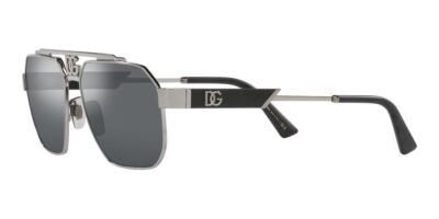 Pre-owned Dolce & Gabbana Dg 2294 Silver/silver 59/15/145 Men Sunglasses
