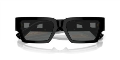 Pre-owned Versace Ve 4459 Black/ Grey 54/18/140 Unisex Sunglasses In Gray
