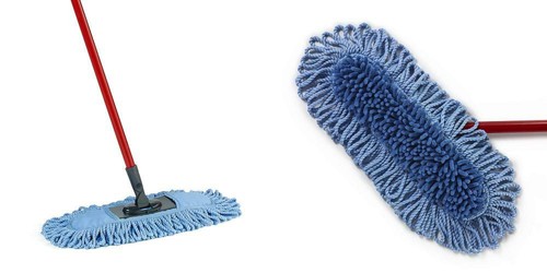 O-Cedar Dual-Action Microfiber Sweeper Dust Mop, Red, Blue M