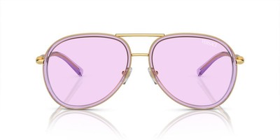 Pre-owned Versace Ve 2260 Clear Lilac/light Violet 60/16/140 Unisex Sunglasses In Purple