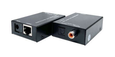 Digital Dolby Digital DTS LPCM Audio Over CAT5 CAT6 Cable Extender 