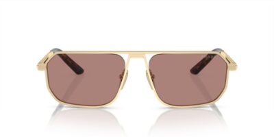 Pre-owned Prada Sunglasses Pra53s Vaf10d 59mm Matte Pale Gold / Light Brown Lens