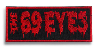 The 69 Eyes Sew-on Patch | Finnish Gothic Glam Rock Gothic Glam Metal Band Logo