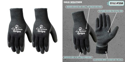 Wells Lamont 526XLN 2 Pairs Cold Weather Latex Winter Work X-Large, Black 