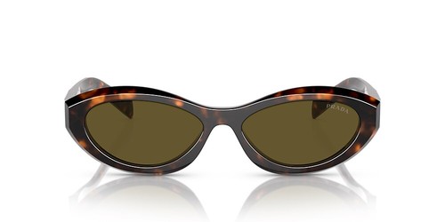 Pre-owned Prada Pr 26zs 14lo9z Honey Tortoise Dark Brown Women Sunglasses Authentic