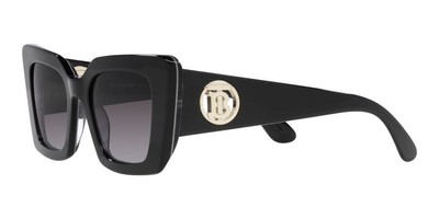 Pre-owned Burberry Daisy Be 4344 Black/grey Shaded 51/20/140 Women Sunglasses
