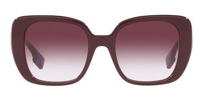 Pre-owned Burberry Helena Be 4371 Burgundy/violet 52/20/140 Women Sunglasses